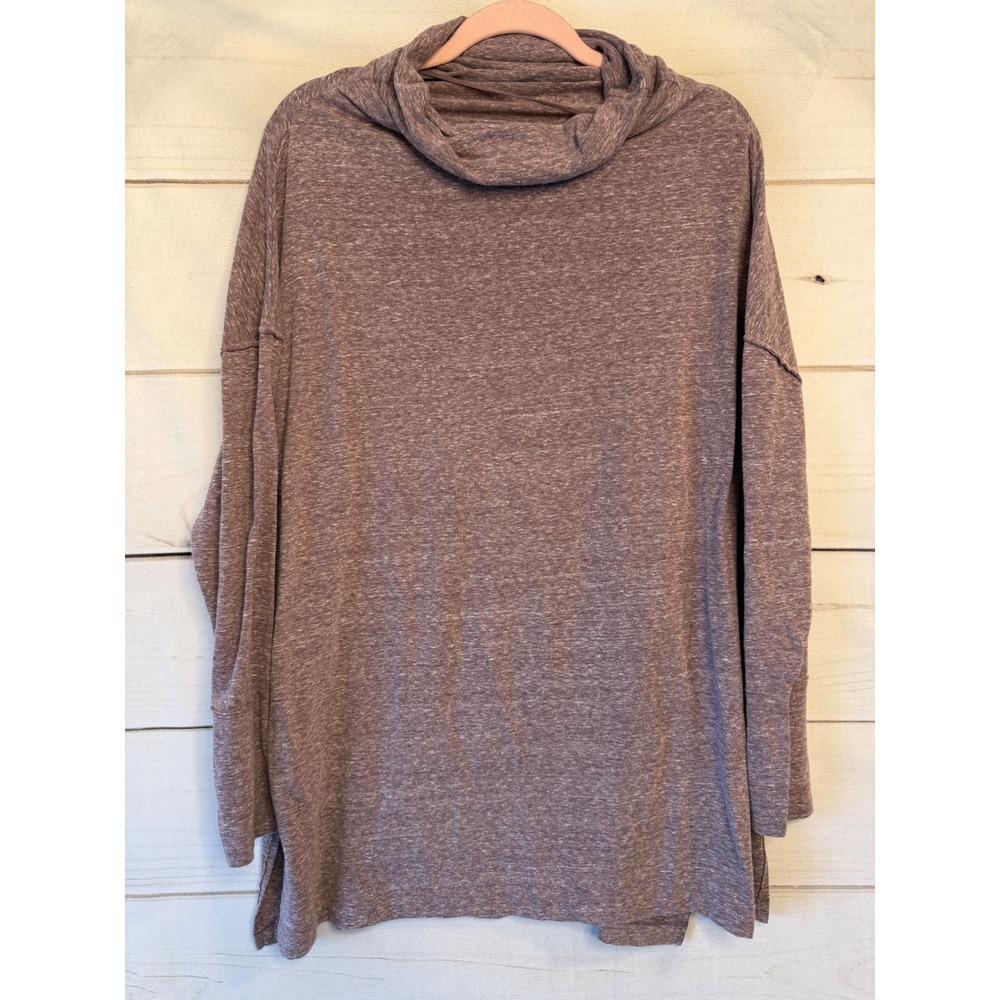 We The Free Free People Cowl Neck Tunic Mauve Purple Oversized Top Small